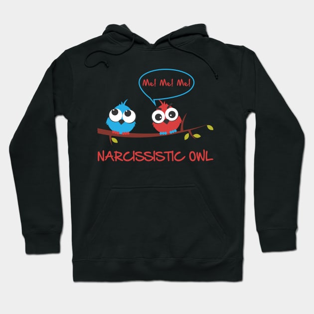 Narcissistic owl Hoodie by b34poison